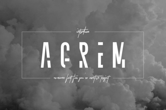 Agrem: A Captivating Sans Serif Font for Crafters