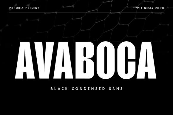 Avaboca: A Bold Sans Serif Font for Makers