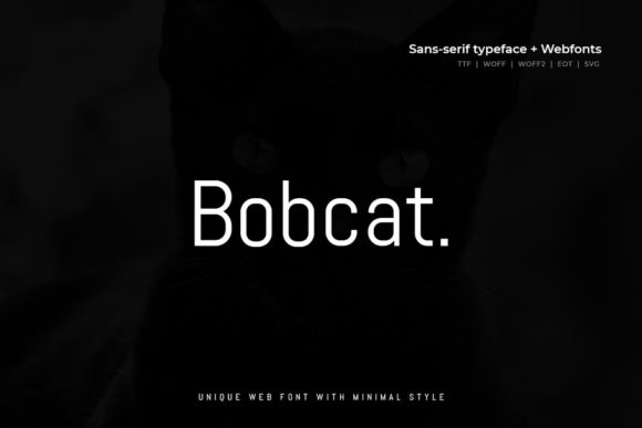 Bobcat: A Clean Sans Serif Font for Makers