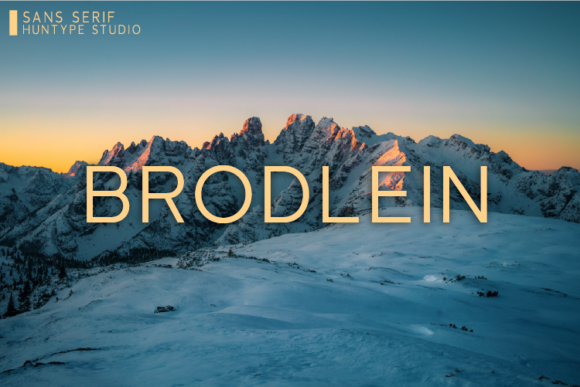 Brodlein: The Thin Sans Serif Font for Modern Branding