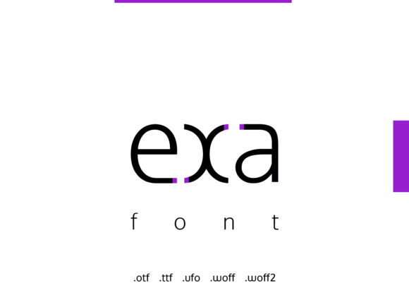 Exa: A Minimal Sans Serif Font for Crafters