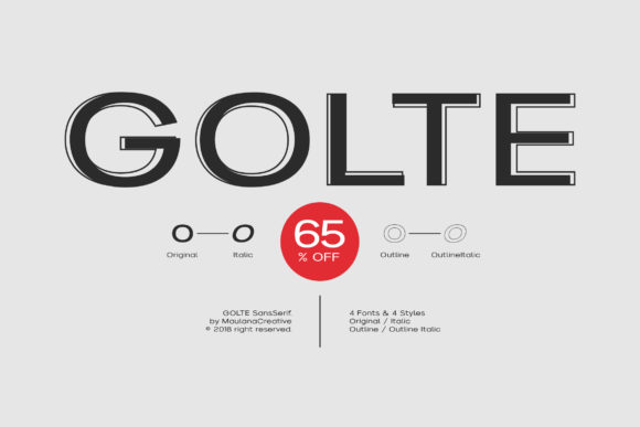 Golte: A Modern Sans Serif Font for Digital Brands