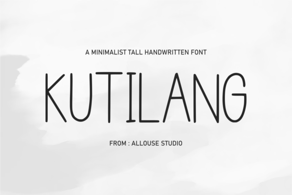 Kutilang: A Tall Sans Serif Font for Makers