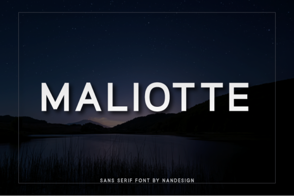 Maliotte: A Neat Sans Serif Font for Makers
