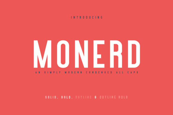 Monerd: A Bold Sans Serif Font for Crafters