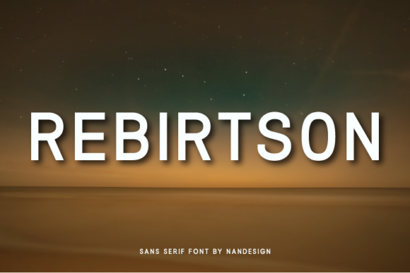 Rebirtson Typeface for Modern Web Design