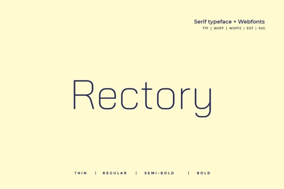 Rectory: A Versatile Sans Serif Font for Editorial Design