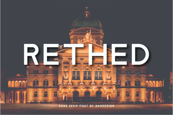 Rethed: A Clean Sans Serif Font for Branding