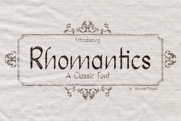 Rhomantics: A Thin Smooth Sans Serif for Elegant Branding