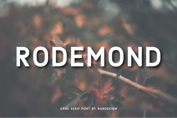 Rodemond: A Modern Typeface for Editorial Design