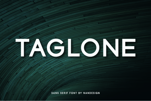 Taglone: A Bold Sans Serif Font for Editorial Design