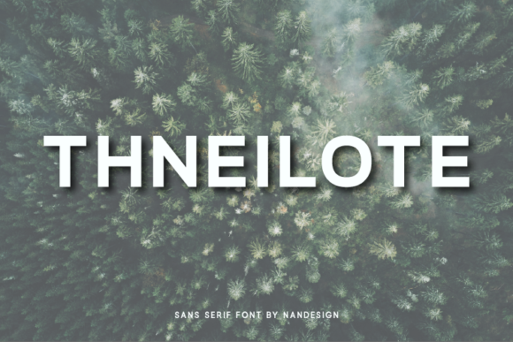 Thneilote: A Clean Sans Serif Font for Editorial Design