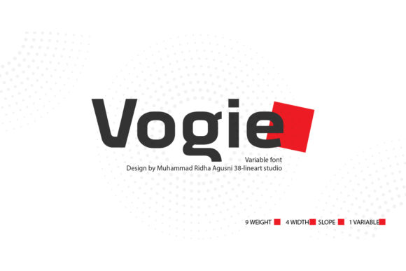 Vogie: A Sporty Modern Sans Serif Font for Makers